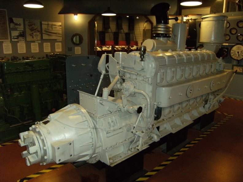 An EMD diesel engine with a Marquette governor control.JPG